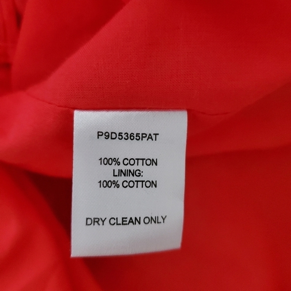 NEW PARKER Capri Cottton Sundress Coral Red Eyelet - Picture 6 of 6